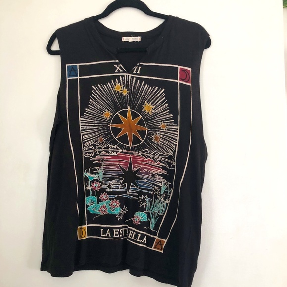 Urban Outfitters Tops - 🆕 Urban Outfitters Logo Cut Off Tank- Black-Large